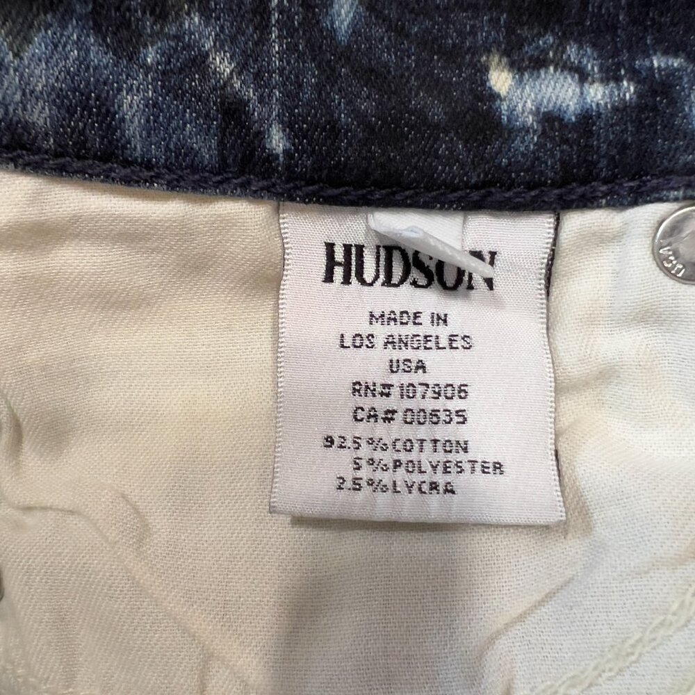 HUDSON Krista Roses Graphic Super Skinny Jeans Sz 29 Streetwear Art to Wear - Picture 6 of 11